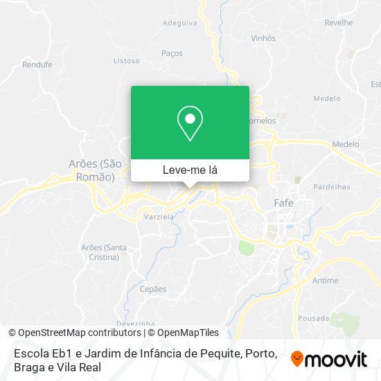 Escola Eb1 e Jardim de Infância de Pequite mapa