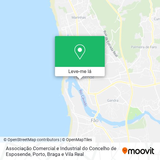 Associação Comercial e Industrial do Concelho de Esposende mapa