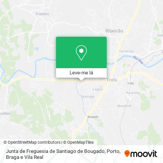 Junta de Freguesia de Santiago de Bougado mapa