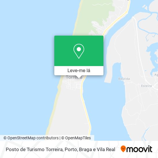 Posto de Turismo Torreira mapa