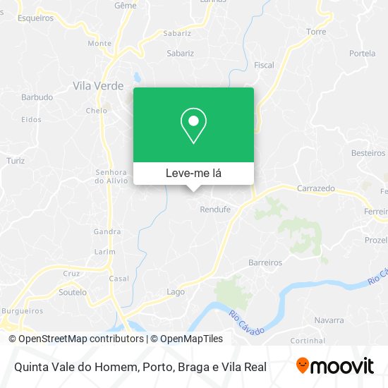 Quinta Vale do Homem mapa