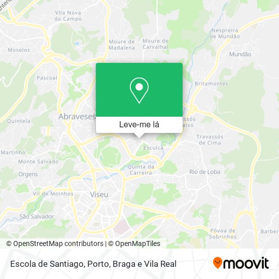 Escola de Santiago mapa