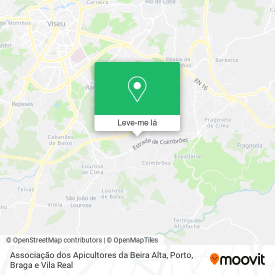 Associação dos Apicultores da Beira Alta mapa