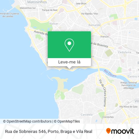 Rua de Sobreiras 546 mapa