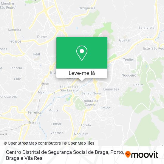 Centro Distrital de Segurança Social de Braga mapa