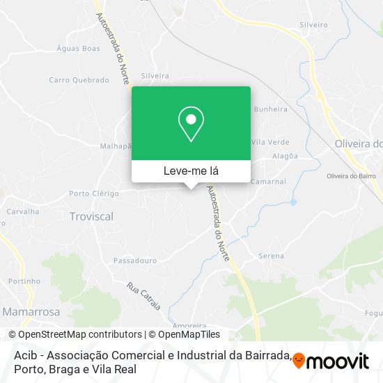 Acib - Associação Comercial e Industrial da Bairrada mapa
