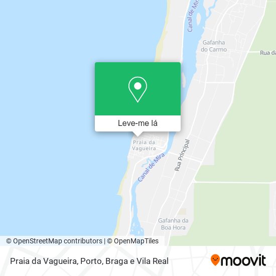Praia da Vagueira mapa