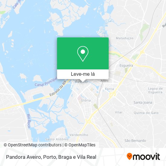 Pandora Aveiro mapa
