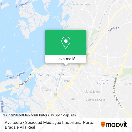 Aveitecto - Sociedad Mediação Imobiliária mapa
