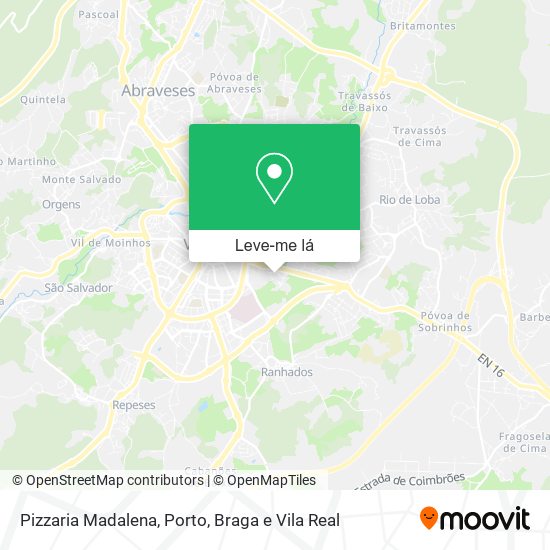 Pizzaria Madalena mapa