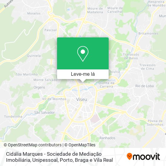 Cidália Marques - Sociedade de Mediação Imobiliária, Unipessoal mapa