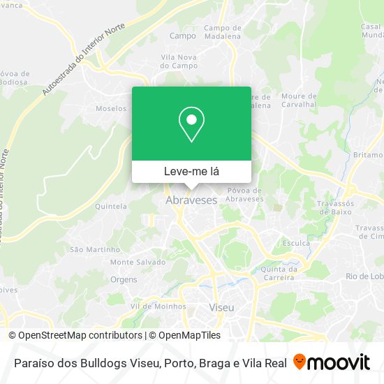 Paraíso dos Bulldogs Viseu mapa