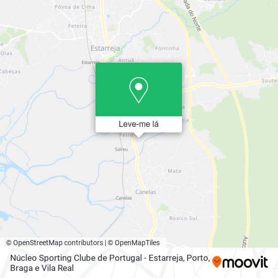 Núcleo Sporting Clube de Portugal - Estarreja mapa