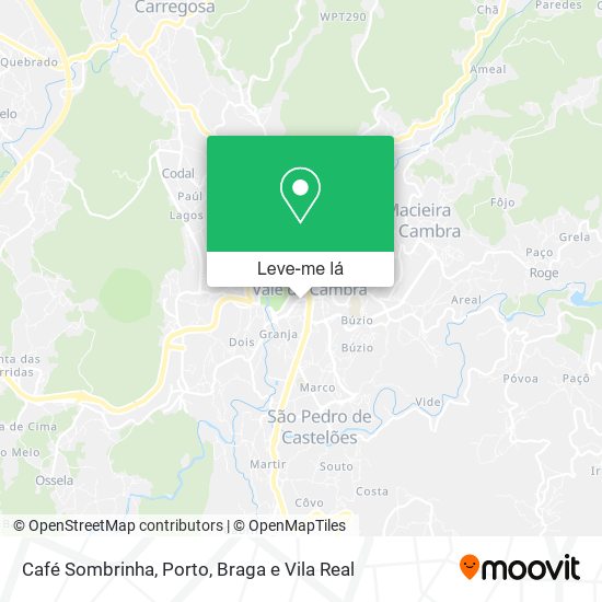 Café Sombrinha mapa