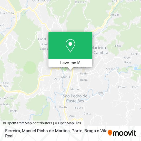 Ferreira, Manuel Pinho de Martins mapa