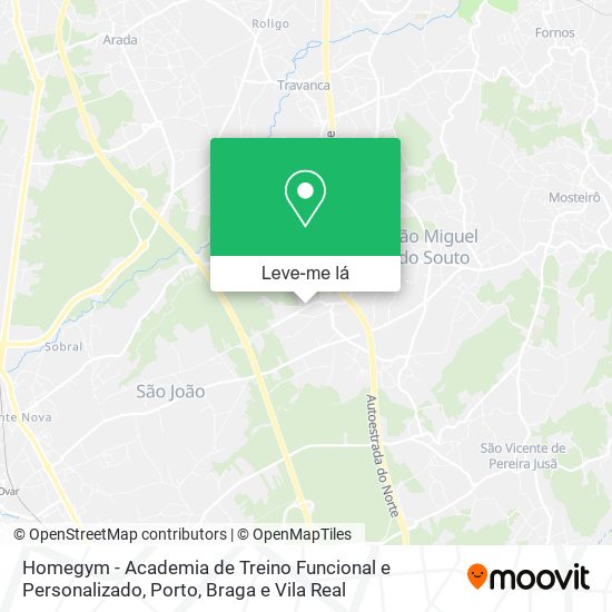 Homegym - Academia de Treino Funcional e Personalizado mapa