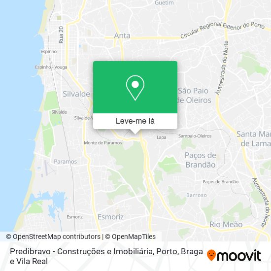 Predibravo - Construções e Imobiliária mapa