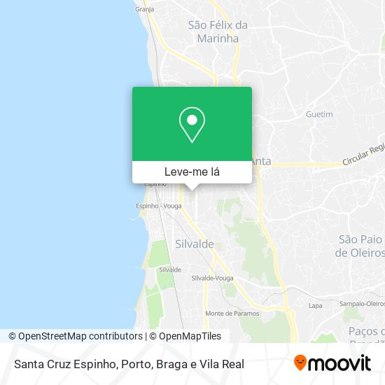 Santa Cruz Espinho mapa