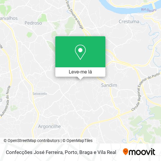 Confecções José Ferreira mapa