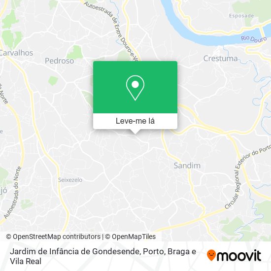 Jardim de Infância de Gondesende mapa