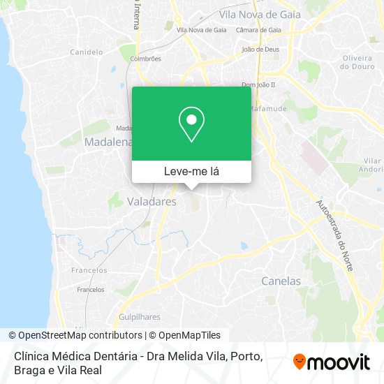 Clínica Médica Dentária - Dra Melida Vila mapa