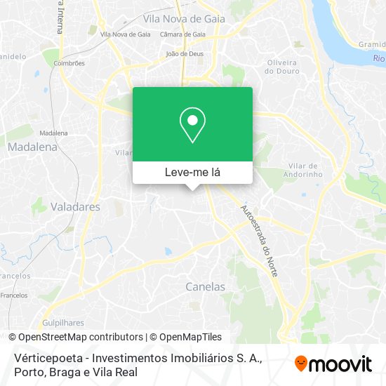 Vérticepoeta - Investimentos Imobiliários S. A. mapa