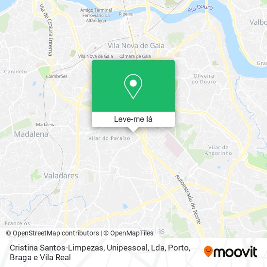 Cristina Santos-Limpezas, Unipessoal, Lda mapa
