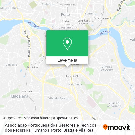 Associação Portuguesa dos Gestores e Técnicos dos Recursos Humanos mapa