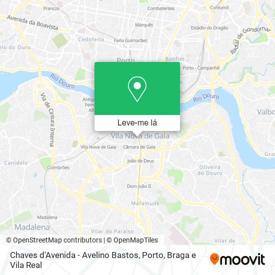 Chaves d'Avenida - Avelino Bastos mapa