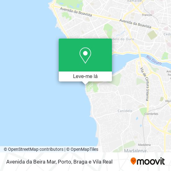 Avenida da Beira Mar mapa