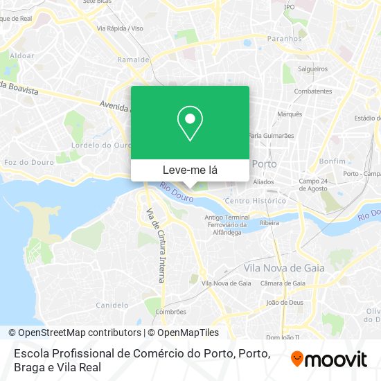 Escola Profissional de Comércio do Porto mapa