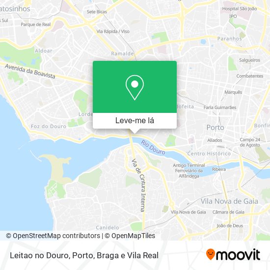 Leitao no Douro mapa