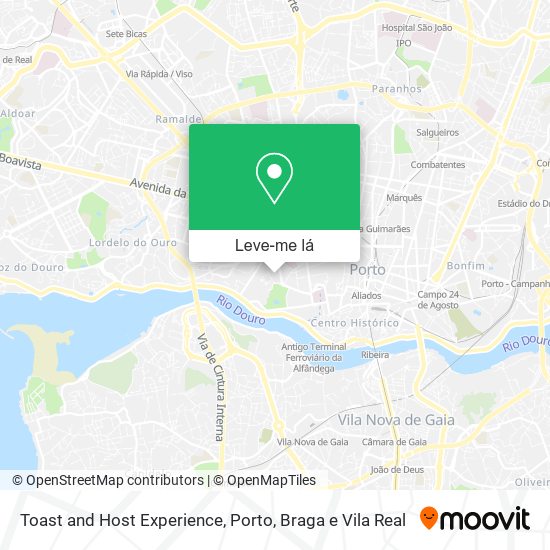 Toast and Host Experience mapa