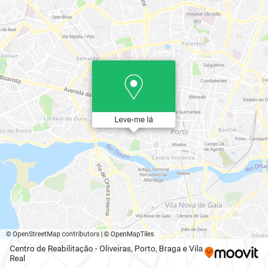 Centro de Reabilitação - Oliveiras mapa