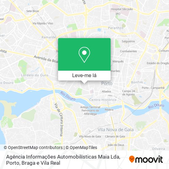 Agência Informações Automobilísticas Maia Lda mapa