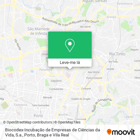 Biocodex-Incubação de Empresas de Ciências da Vida, S.a. mapa