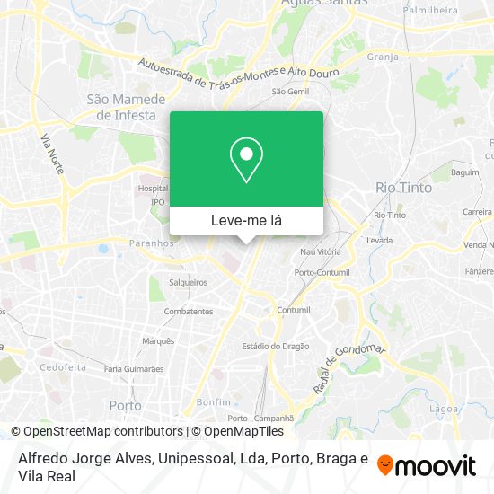 Alfredo Jorge Alves, Unipessoal, Lda mapa