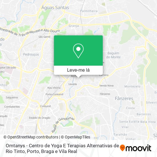 Omtanys - Centro de Yoga E Terapias Alternativas de Rio Tinto mapa