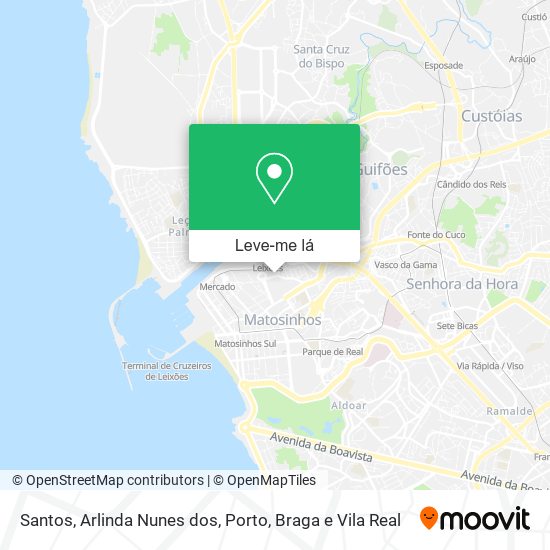 Santos, Arlinda Nunes dos mapa