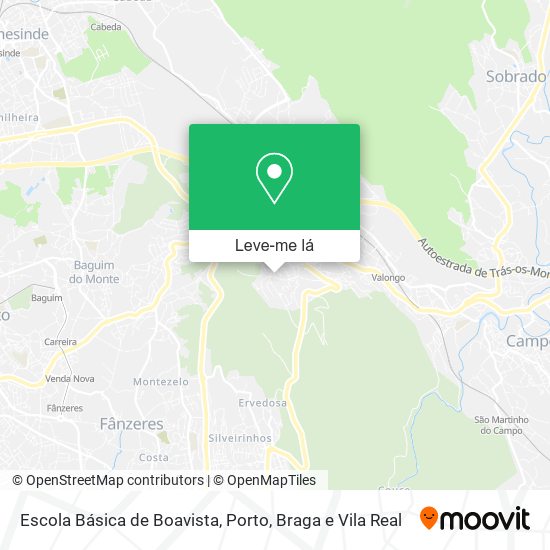 Escola Básica de Boavista mapa