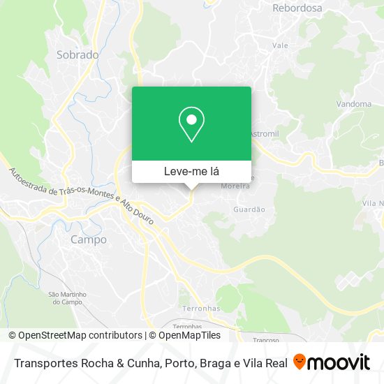 Transportes Rocha & Cunha mapa