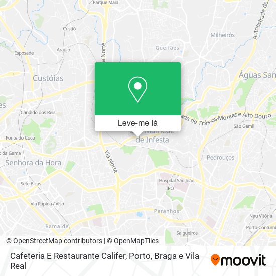 Cafeteria E Restaurante Califer mapa