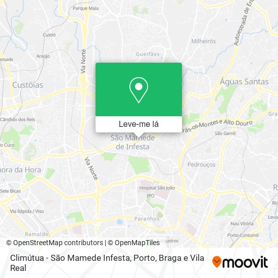 Climútua - São Mamede Infesta mapa