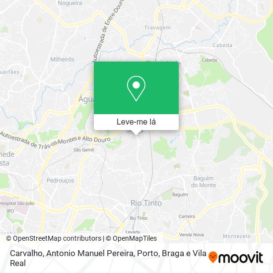 Carvalho, Antonio Manuel Pereira mapa