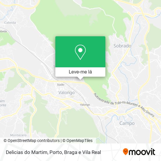 Delicias do Martim mapa