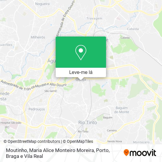 Moutinho, Maria Alice Monteiro Moreira mapa