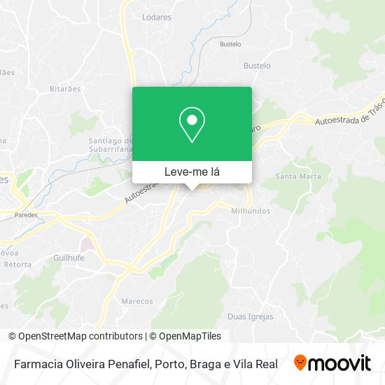 Farmacia Oliveira Penafiel mapa