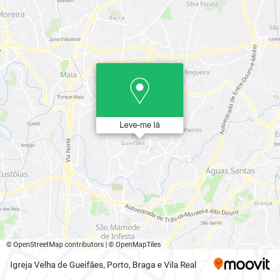 Igreja Velha de Gueifães mapa