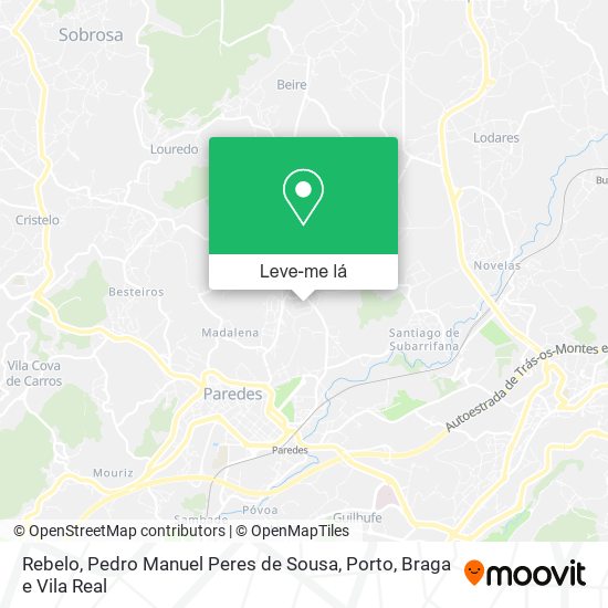 Rebelo, Pedro Manuel Peres de Sousa mapa