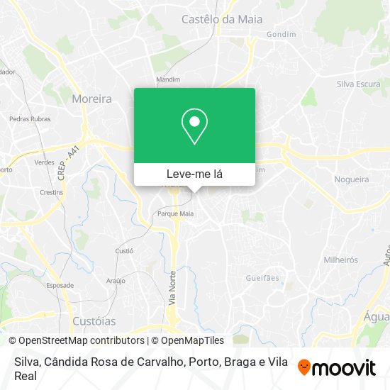 Silva, Cândida Rosa de Carvalho mapa